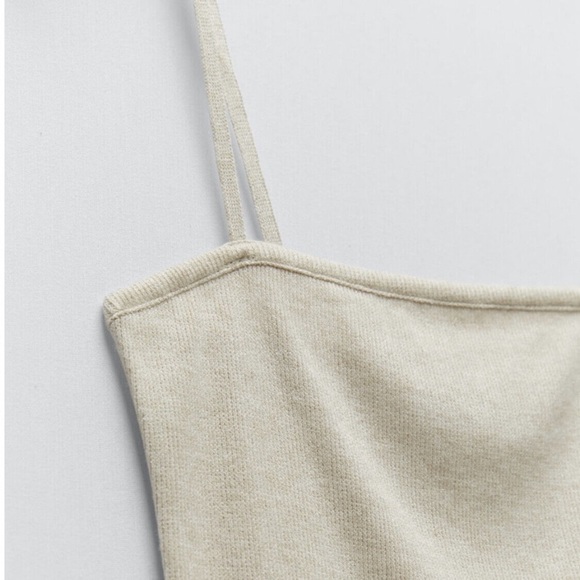 NEW Zara Cropped Soft Tank, Size S - Picture 3 of 7
